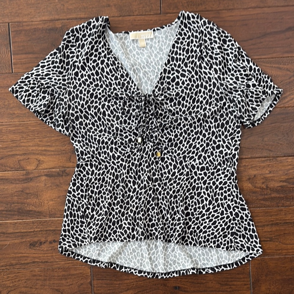 Michael Kors Black and White Women's Top